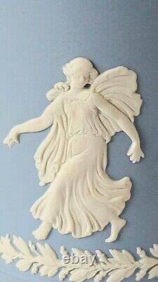 Wedgwood Blue Jasperware Dancing Hours Arcadian Vase