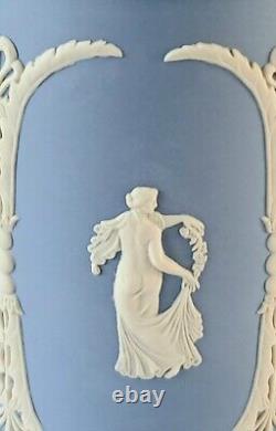 Wedgwood Blue Jasperware Dancing Hours Cannister