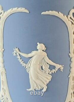 Wedgwood Blue Jasperware Dancing Hours Cannister