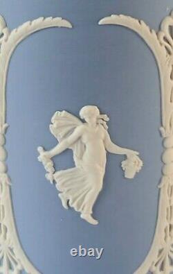 Wedgwood Blue Jasperware Dancing Hours Cannister