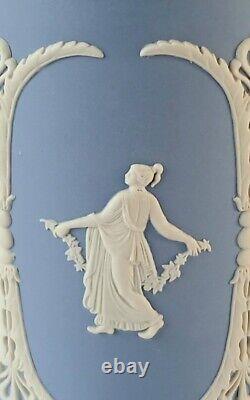 Wedgwood Blue Jasperware Dancing Hours Cannister