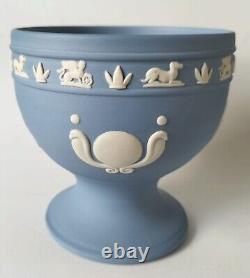 Wedgwood Blue Jasperware Egyptian Goblet