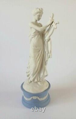 Wedgwood Blue Jasperware Exato Classical Muses Collection Figure