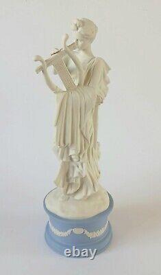 Wedgwood Blue Jasperware Exato Classical Muses Collection Figure