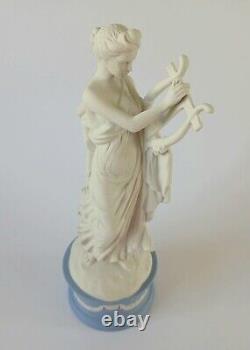 Wedgwood Blue Jasperware Exato Classical Muses Collection Figure