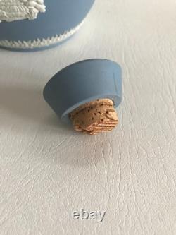 Wedgwood Blue Jasperware Glenfiddich whiskey decanter empty