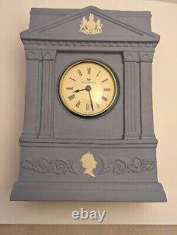 Wedgwood Blue Jasperware Golden Jubilee Clock