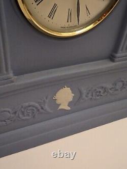 Wedgwood Blue Jasperware Golden Jubilee Clock