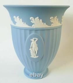 Wedgwood Blue Jasperware Grecian Vase