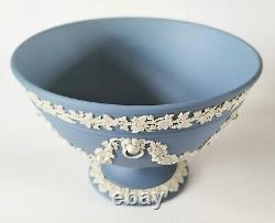 Wedgwood Blue Jasperware Lions Head and Garland Bowl