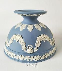 Wedgwood Blue Jasperware Lions Head and Garland Bowl