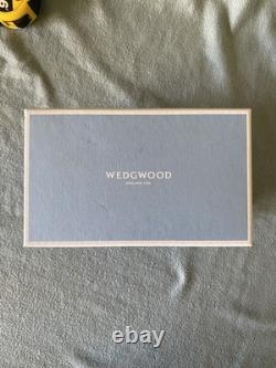 Wedgwood Blue Jasperware Magnolia Bud Vase 14cm Tall Boxed