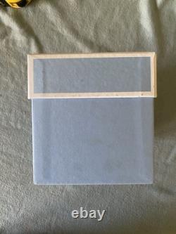 Wedgwood Blue Jasperware Magnolia Bud Vase 14cm Tall Boxed