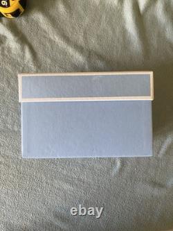 Wedgwood Blue Jasperware Magnolia Bud Vase 14cm Tall Boxed