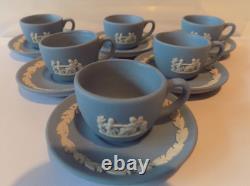 Wedgwood Blue Jasperware Miniature Tea / Set