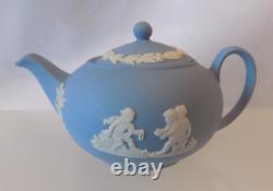 Wedgwood Blue Jasperware Miniature Tea / Set