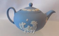Wedgwood Blue Jasperware Miniature Tea / Set