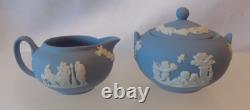 Wedgwood Blue Jasperware Miniature Tea / Set