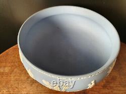 Wedgwood Blue Jasperware Pedestal Fruit Bowl