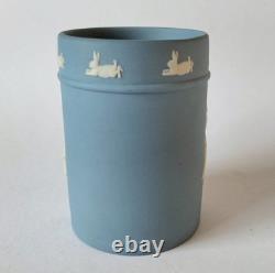 Wedgwood Blue Jasperware Peter Rabbit Pen Holder Beatrix Potter