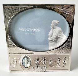 Wedgwood Blue Jasperware Photo / Photograph Frame Dancing Hours Boxed