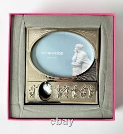 Wedgwood Blue Jasperware Photo / Photograph Frame Dancing Hours Boxed