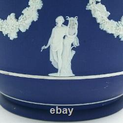 Wedgwood Blue Jasperware Planter Jardinière Classical Scenes 20.5 cm