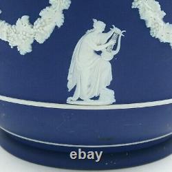 Wedgwood Blue Jasperware Planter Jardinière Classical Scenes 20.5 cm