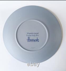 Wedgwood Blue Jasperware Plate Harrods Knightsbridge