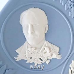 Wedgwood Blue Jasperware Plate Music Composers
