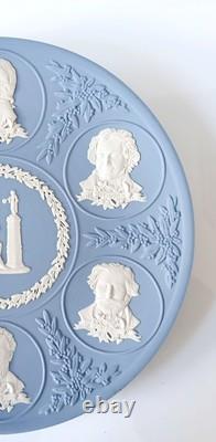 Wedgwood Blue Jasperware Plate Music Composers