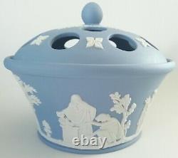 Wedgwood Blue Jasperware Pot Pourri Pot / Dish