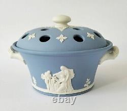 Wedgwood Blue Jasperware Pourri Pot Lord Wedgwood Collection