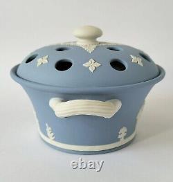 Wedgwood Blue Jasperware Pourri Pot Lord Wedgwood Collection