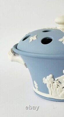 Wedgwood Blue Jasperware Pourri Pot Lord Wedgwood Collection