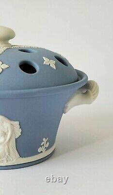 Wedgwood Blue Jasperware Pourri Pot Lord Wedgwood Collection