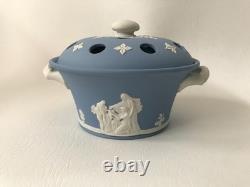 Wedgwood Blue Jasperware Pourri Pot from the Lord Wedgwood Collection