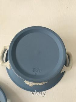 Wedgwood Blue Jasperware Pourri Pot from the Lord Wedgwood Collection