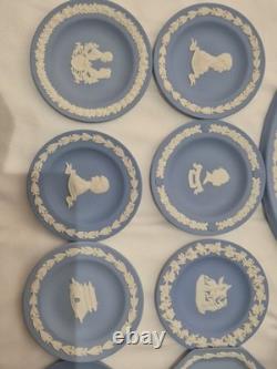 Wedgwood Blue Jasperware Royal Commemorative Plates Lot 7 Rare 1961 & 1966