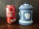 Wedgwood Blue Jasperware Tobacco Jar And Lid H14cm/ 5,5