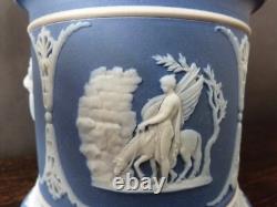 Wedgwood Blue Jasperware Tobacco Jar and Lid h14cm/ 5,5