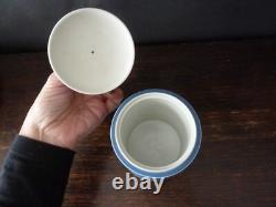 Wedgwood Blue Jasperware Tobacco Jar and Lid h14cm/ 5,5