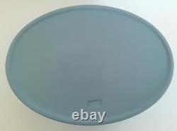 Wedgwood Blue Jasperware Trinket Box Blind Mans Buff