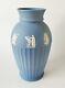 Wedgwood Blue Jasperware Vase 10 Inch