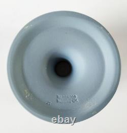 Wedgwood Blue Jasperware Vase Dancing Hours Footed