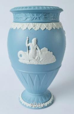 Wedgwood Blue Jasperware Vase Poseidon / Neptune Master of the Oceans