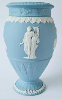 Wedgwood Blue Jasperware Vase Poseidon / Neptune Master of the Oceans