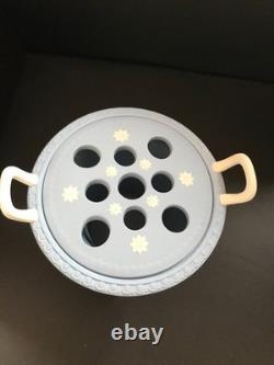 Wedgwood Blue Jasperware Vase Twin Handled Centaur Chiron and Achilles