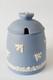 Wedgwood Blue Jasperware Welsh Bee Keepers Association Honey Pot Boxed