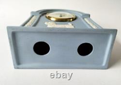 Wedgwood Blue Jasperware West Highland Terrier Clock Wedgwood Blue Jasperware West Highland Terrier Clock